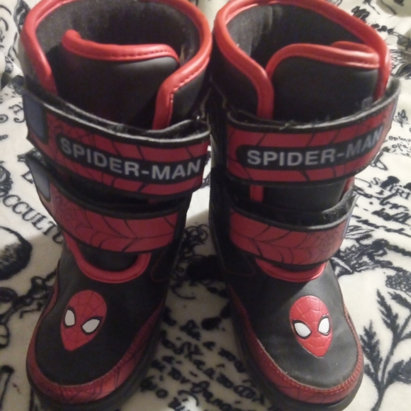 MARVEL Spider-Man Light-up Snow Boots Size 11 Toddler - Picture 4 of 7